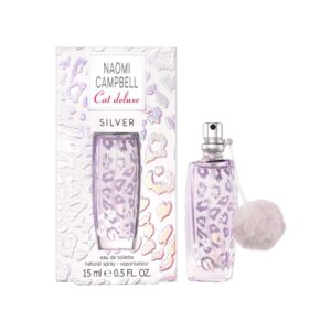 Naomi Campbell Cat Silver Eau de Toilette for Women – 0.50 oz