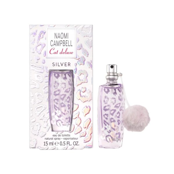 Naomi Campbell Cat Silver Eau de Toilette for Women – 0.50 oz