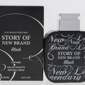 New Brand Black Cologne for Men - Eau de Toilette Spray 3.3 oz