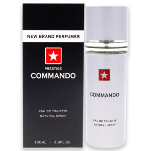 New Brand Commando Eau de Toilette for Men – 3.4 oz