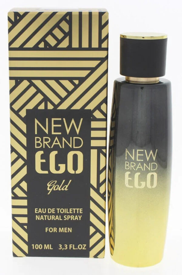 New Brand Ego Gold Eau de Toilette for Men – 3.3 oz