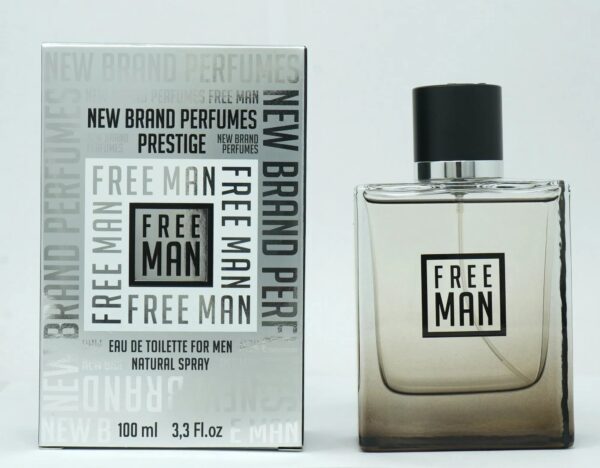 New Brand Free Man Eau de Toilette for Men – 3.3 oz
