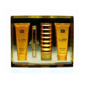 New Brand Gold Women Eau de Parfum 4-Piece Gift Set