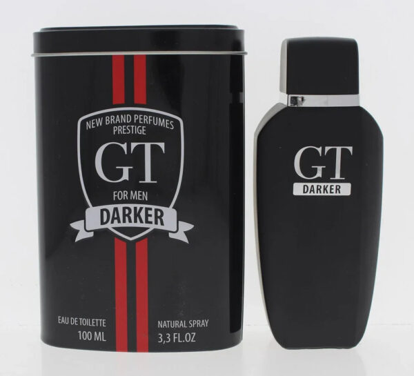 New Brand Prestige GT Darker Eau de Toilette for Men – 3.3 oz