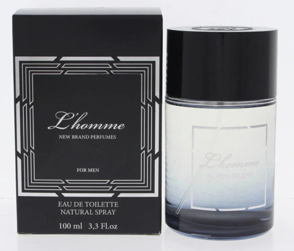 New Brand L'homme Eau de Toilette for Men – 3.3 oz