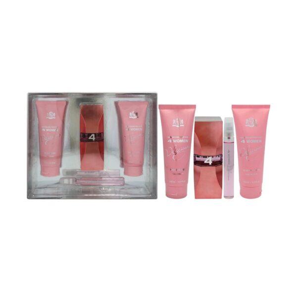 New Brand Prestige 4 Women Delicious 4 piece Eau de Parfum for Women – 4 piece gift set