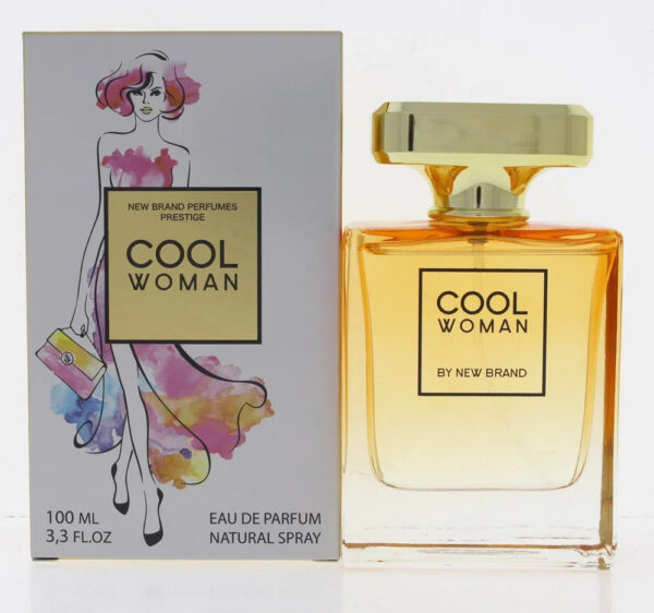 New Brand Prestige Cool Woman Eau de Parfum for Women – 3.3 oz