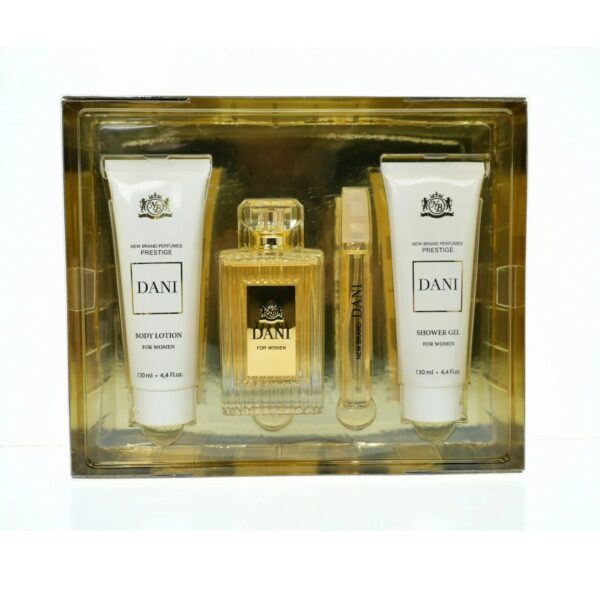 New Brand Prestige Dani Eau de Parfum for Women, 4 Piece Gift Set