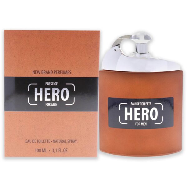 New Brand Prestige Hero Eau de Toilette for Men – 3.3 oz