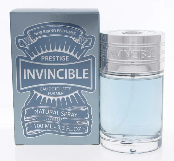 New Brand Invincible Eau de Toilette for Men – 3.3 oz