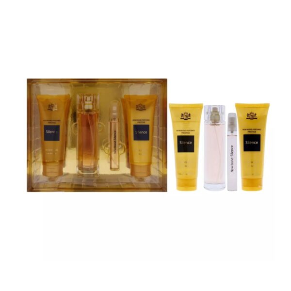 New Brand Prestige Silence Eau de Parfum for Women, 4 Piece Gift Set