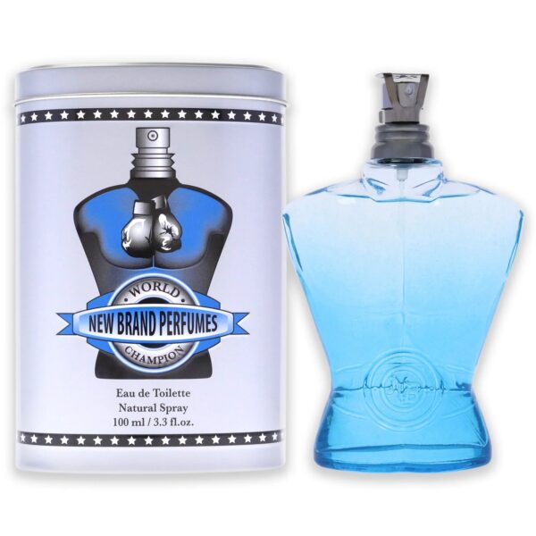 New Brand World Champion Blue Eau de Toilette for Men – 3.3 oz