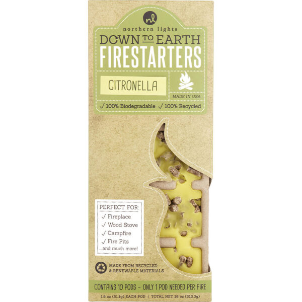 Nl Citronella by Northern Lights Fragranced Firestarters 10-Pack