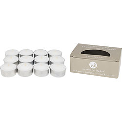 Northern Lights Unscented 6-Hour Tealights - 12 Pack