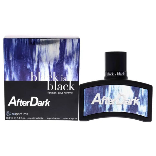 Nuparfums Black Is Black After Dark Eau de Toilette for Men – 3.4 oz