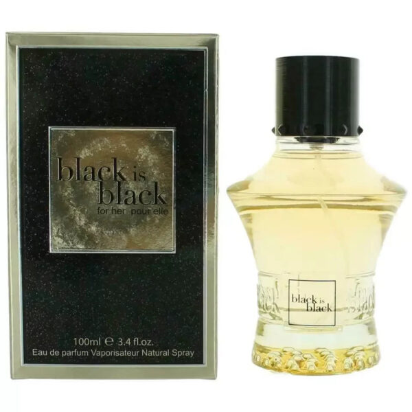 Nuparfums Black Is Black Pour Elle Eau de Parfum for Women – 3.4 oz