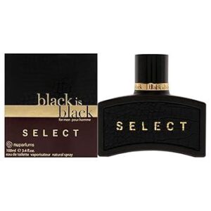 Nuparfums Black Is Black Select Eau de Toilette for Men – 3.4 oz