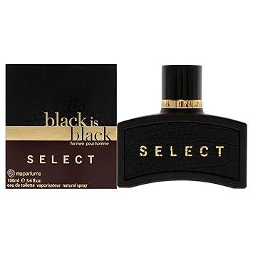 Nuparfums Black Is Black Select Eau de Toilette for Men – 3.4 oz
