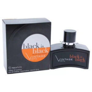 Nuparfums Black Is Black Vintage Vinyl Eau de Toilette for Men – 3.4 oz