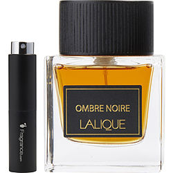 Ombre Noire Lalique EAU DE PARFUM SPRAY 0.27 OZ Travel Size for Men