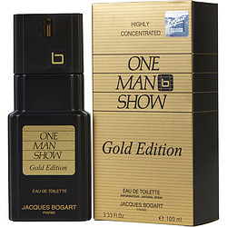 One Man Show Gold by Jacques Bogart EDT Spray 3.3 oz for Men