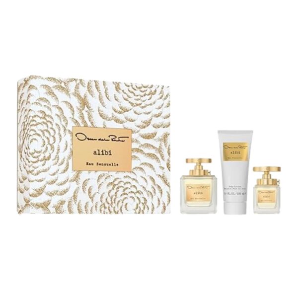 Oscar De La Renta Alibi Eau Sensuelle 3 piece Eau de Parfum for Women – 3 piece gift set