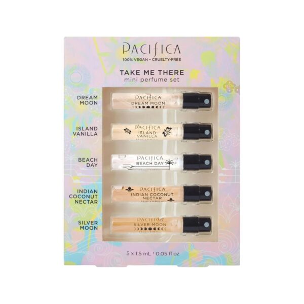 Pacifica Take Me There Parfum for Women – 5 piece discovery set