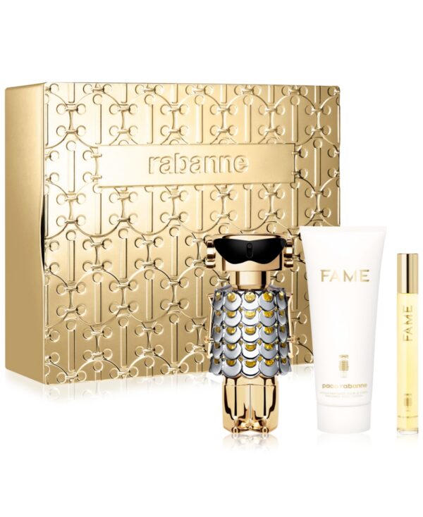 Paco Rabanne Fame Body Lotion & Travel Eau de Parfum for Women – 2.7 oz