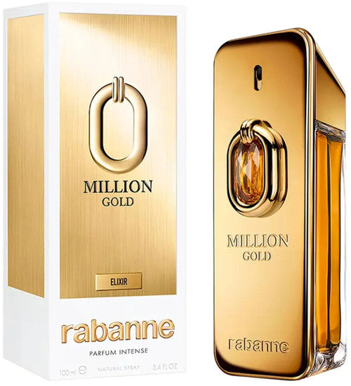 Paco Rabanne Rabanne Million Gold Elixir Parfum for Men – 3.4 oz