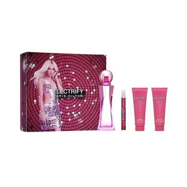 Paris Hilton Electrify 4 piece Eau de Parfum for Women – 4 piece gift set