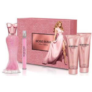 Paris Hilton Rose Rush 4 piece Eau de Parfum for Women – 4 piece gift set