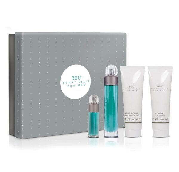 Perry Ellis 360 4 piece v3 Eau de Toilette for Men – 4 piece gift set - v3