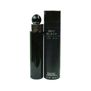 Perry Ellis 360 Black Eau de Toilette for Men – 6.8 oz