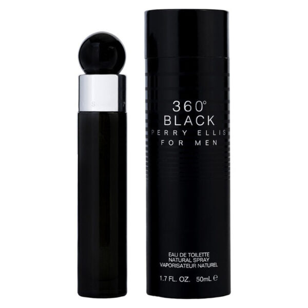 Perry Ellis 360 Black Eau de Toilette for Men – 1.7 oz