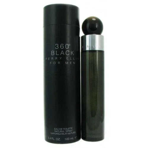Perry Ellis 360 Black Eau de Toilette for Men – 3.4 oz