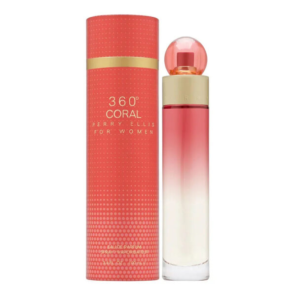 Perry Ellis 360 Coral Eau de Parfum for Women – 3.4 oz