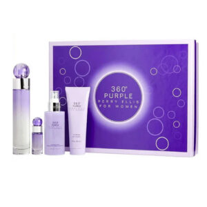 Perry Ellis 360 Purple 4 piece Eau de Parfum for Women – 4 piece gift set