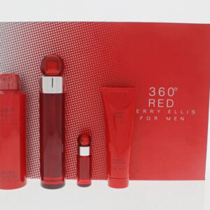 Perry Ellis 360 Red 4 piece v3 Eau de Toilette for Men – 4 piece gift set - v3