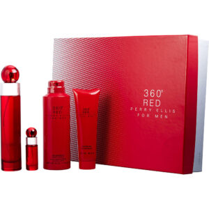 Perry Ellis 360 Red for Men EDT Spray 3.4 oz Gift Set