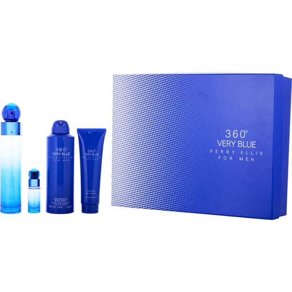 Perry Ellis 360 Very Blue for Men EDT & Body Care Set
