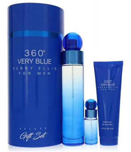 Perry Ellis 360 Very Blue for Men Gift Set – EDT & Shower Gel