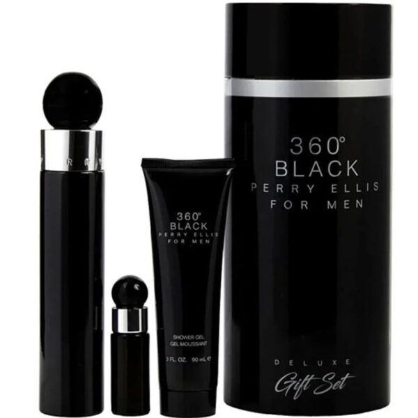Perry Ellis 361 Collection Noir Eau de Toilette for Men – 3 piece gift set