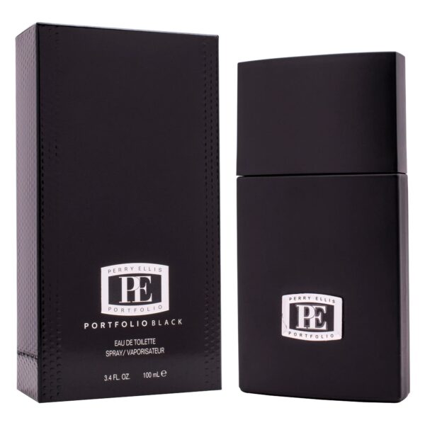 Perry Ellis Portfolio Black Eau de Toilette for Men – 3.4 oz