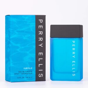 Perry Ellis Pure Blue Eau de Toilette for Men – 3.4 oz