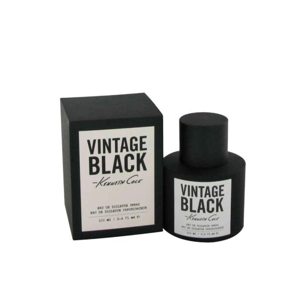 Perry Ellis Kenneth Cole Vintage Black Eau de Toilette for Men – 3.4 oz