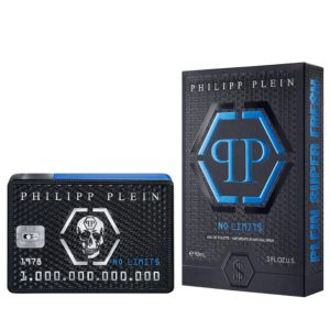 Philipp Plein Parfums Philipp Plein No Limit$ Super Fresh Eau de Toilette for Men – 3 oz