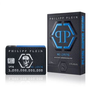 Philipp Plein Parfums Philipp Plein No Limit$ Super Fresh Eau de Toilette for Men – 1.7 oz