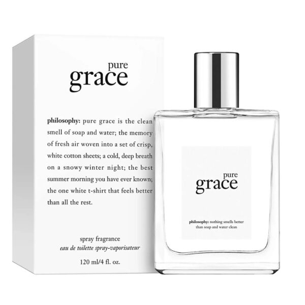 Philosophy Pure Grace Eau de Toilette for Women – 4.0 oz