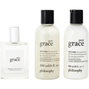 Philosophy Pure Grace for Women Gift Set – EDT, Body Emulsion & Shower Gel