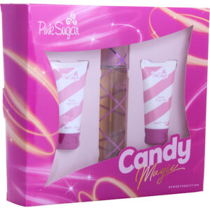 Pink Sugar by Aquolina EDT Spray 3.4 OZ & Body Lotion Set